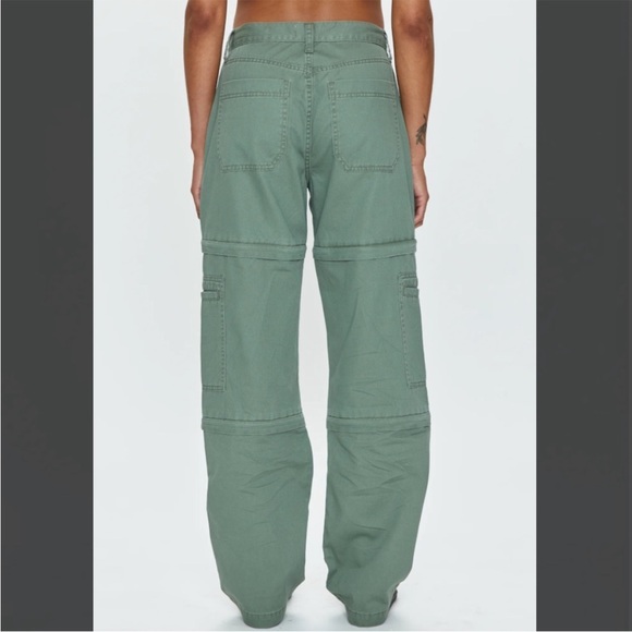 PISTOLA Cargo Aiden Zip Off Pants * Shorts * Capris GREEN size 28 - Picture 4 of 9